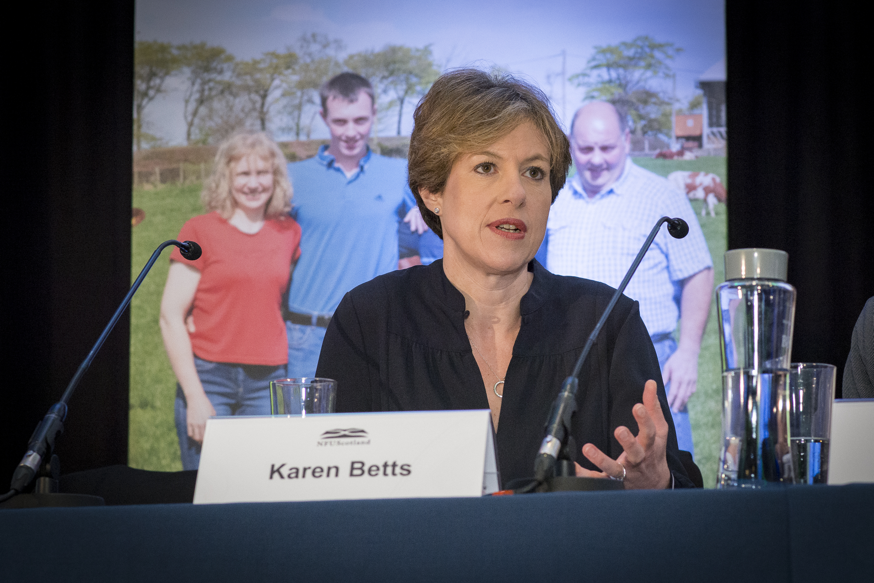 Karen Betts, who joined the discussion panel at the NFUS annual conference