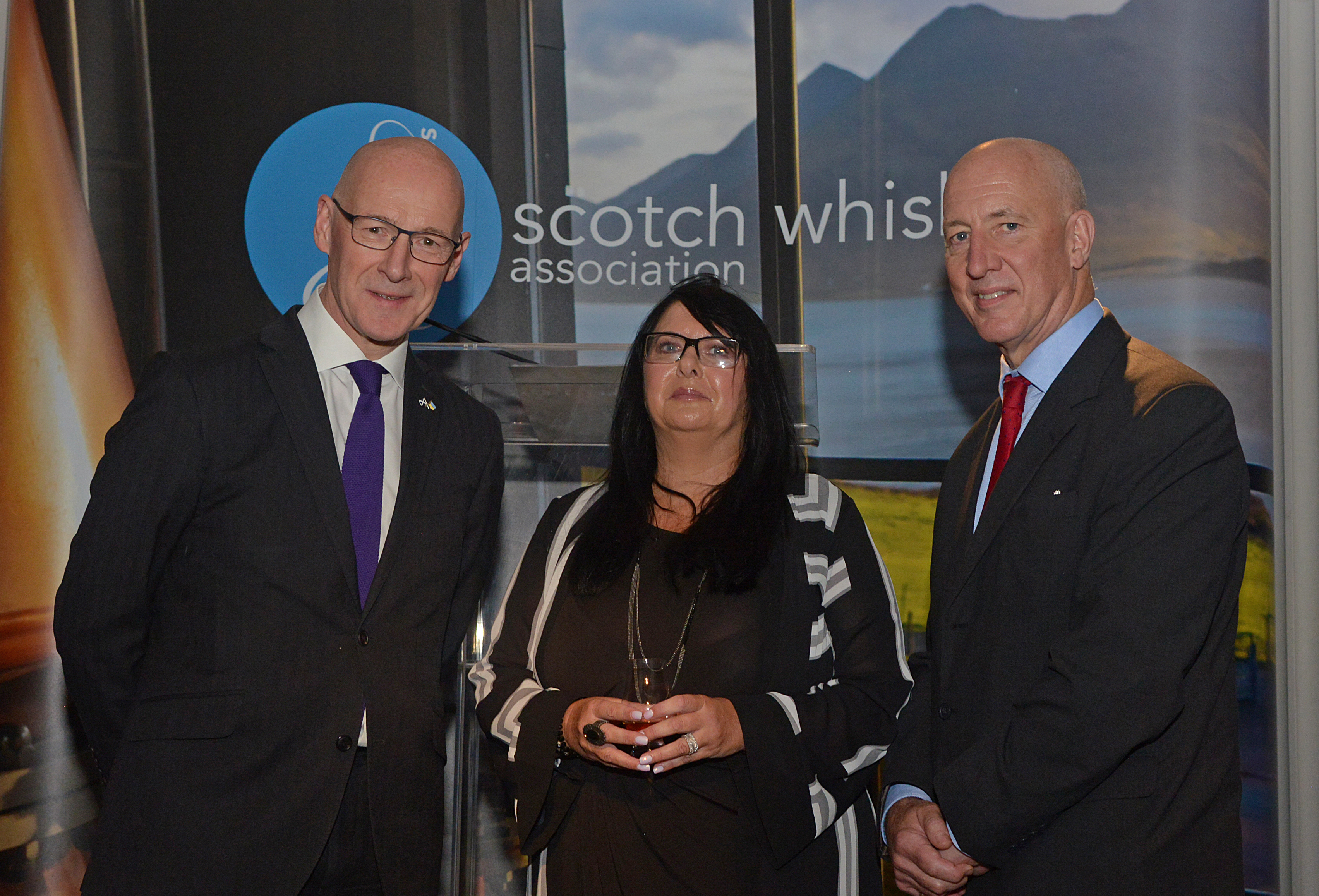 Former Deputy First Minister of Scotland, John Swinney MSP | SWA Member Patricia Dillion, MD of Speyside Distillers | SWA CEO Mark Kent
